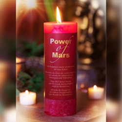 Mars Kerze -Power of Mars-